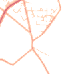Daytime road noise heatmap for RG8 0RN