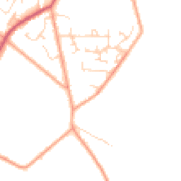 Daytime road noise heatmap for RG8 0RQ