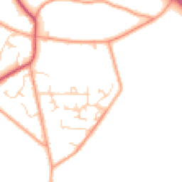 Daytime road noise heatmap for RG8 0SF