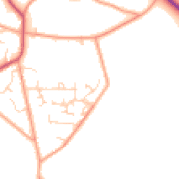 Daytime road noise heatmap for RG8 0SJ