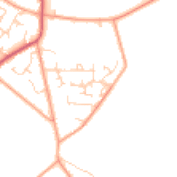 Daytime road noise heatmap for RG8 0SN