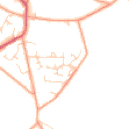 Daytime road noise heatmap for RG8 0SQ