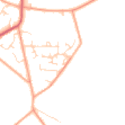 Daytime road noise heatmap for RG8 0SW