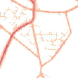 Daytime road noise heatmap for RG8 0UZ