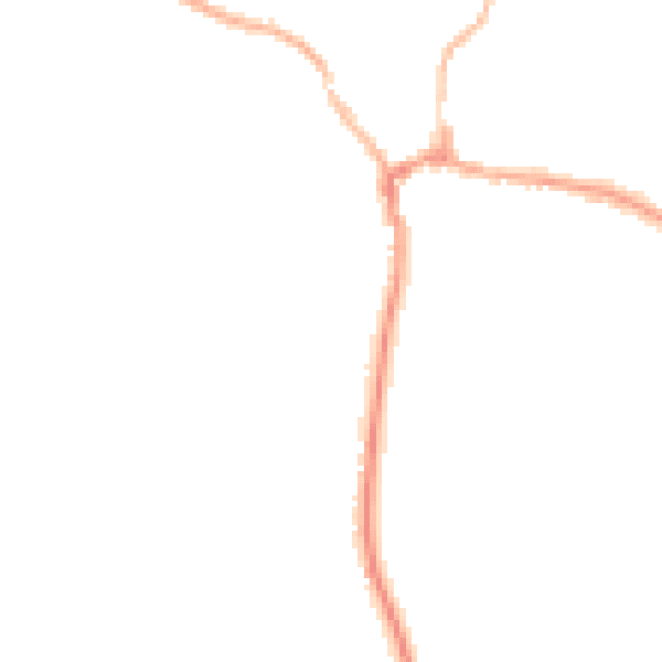 Night-time road noise heatmap for RG8 7AT