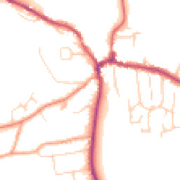 Daytime road noise heatmap for RG8 7AZ