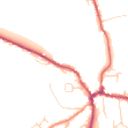 Daytime road noise heatmap for RG8 7DU