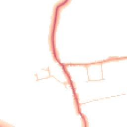 Daytime road noise heatmap for RG8 7HG