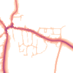 Daytime road noise heatmap for RG8 7JE