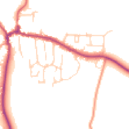 Daytime road noise heatmap for RG8 7JP