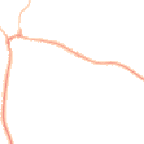 Night-time road noise heatmap for RG8 7JP