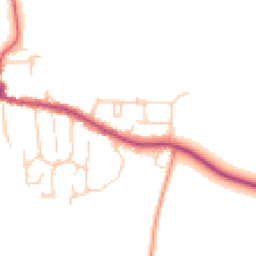 Daytime road noise heatmap for RG8 7LA