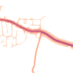 Daytime road noise heatmap for RG8 7LH