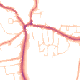 Daytime road noise heatmap for RG8 7ND