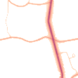 Daytime road noise heatmap for RG8 7PD