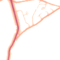 Daytime road noise heatmap for RG8 7PF
