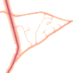 Daytime road noise heatmap for RG8 7PR