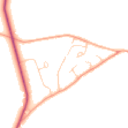 Daytime road noise heatmap for RG8 7PS