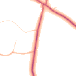 Daytime road noise heatmap for RG8 7QB