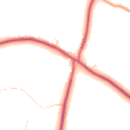 Daytime road noise heatmap for RG8 7QJ