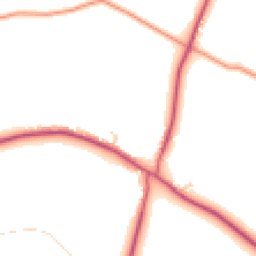 Daytime road noise heatmap for RG8 7QQ