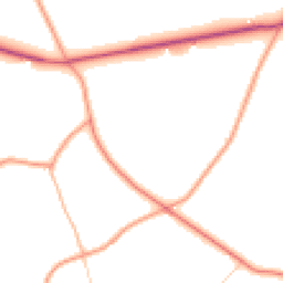 Daytime road noise heatmap for RG8 7RS
