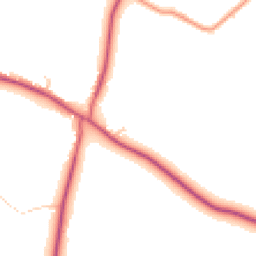 Daytime road noise heatmap for RG8 7SG
