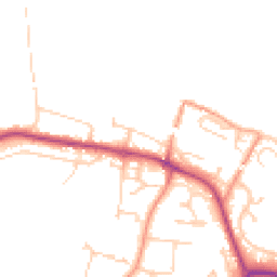 Daytime road noise heatmap for RG8 8AS