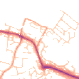 Daytime road noise heatmap for RG8 8AY
