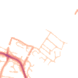 Daytime road noise heatmap for RG8 8BD