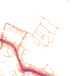 Daytime road noise heatmap for RG8 8BJ