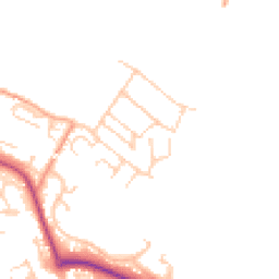 Daytime road noise heatmap for RG8 8BT