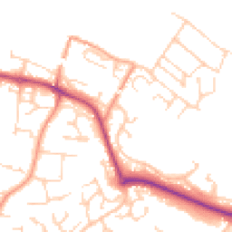 Daytime road noise heatmap for RG8 8BZ