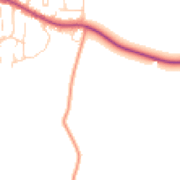 Daytime road noise heatmap for RG8 8DT