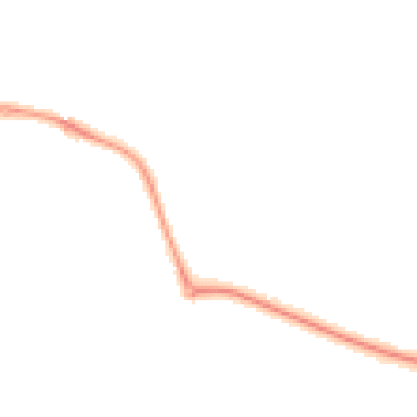Night-time road noise heatmap for RG8 8DW