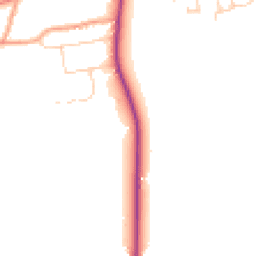 Daytime road noise heatmap for RG8 8EU