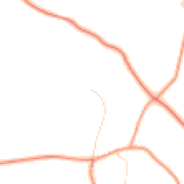 Daytime road noise heatmap for RG8 8RX