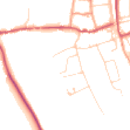 Daytime road noise heatmap for RG8 9DY