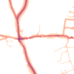 Daytime road noise heatmap for RG8 9JA