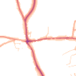 Daytime road noise heatmap for RG8 9JE