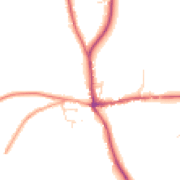 Daytime road noise heatmap for RG8 9JT