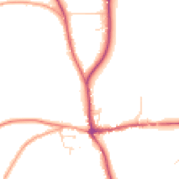 Daytime road noise heatmap for RG8 9JX