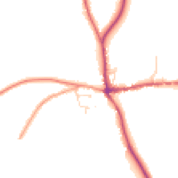 Daytime road noise heatmap for RG8 9PP