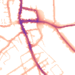 Daytime road noise heatmap for RG9 1AF