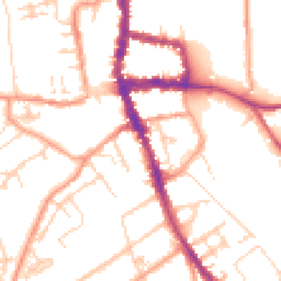 Daytime road noise heatmap for RG9 1AG