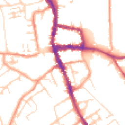 Daytime road noise heatmap for RG9 1AL