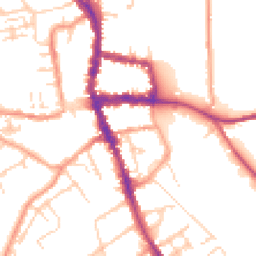 Daytime road noise heatmap for RG9 1AN