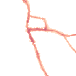 Night-time road noise heatmap for RG9 1AN
