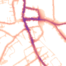 Daytime road noise heatmap for RG9 1AP
