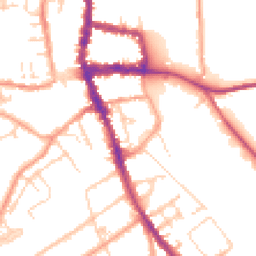 Daytime road noise heatmap for RG9 1AR